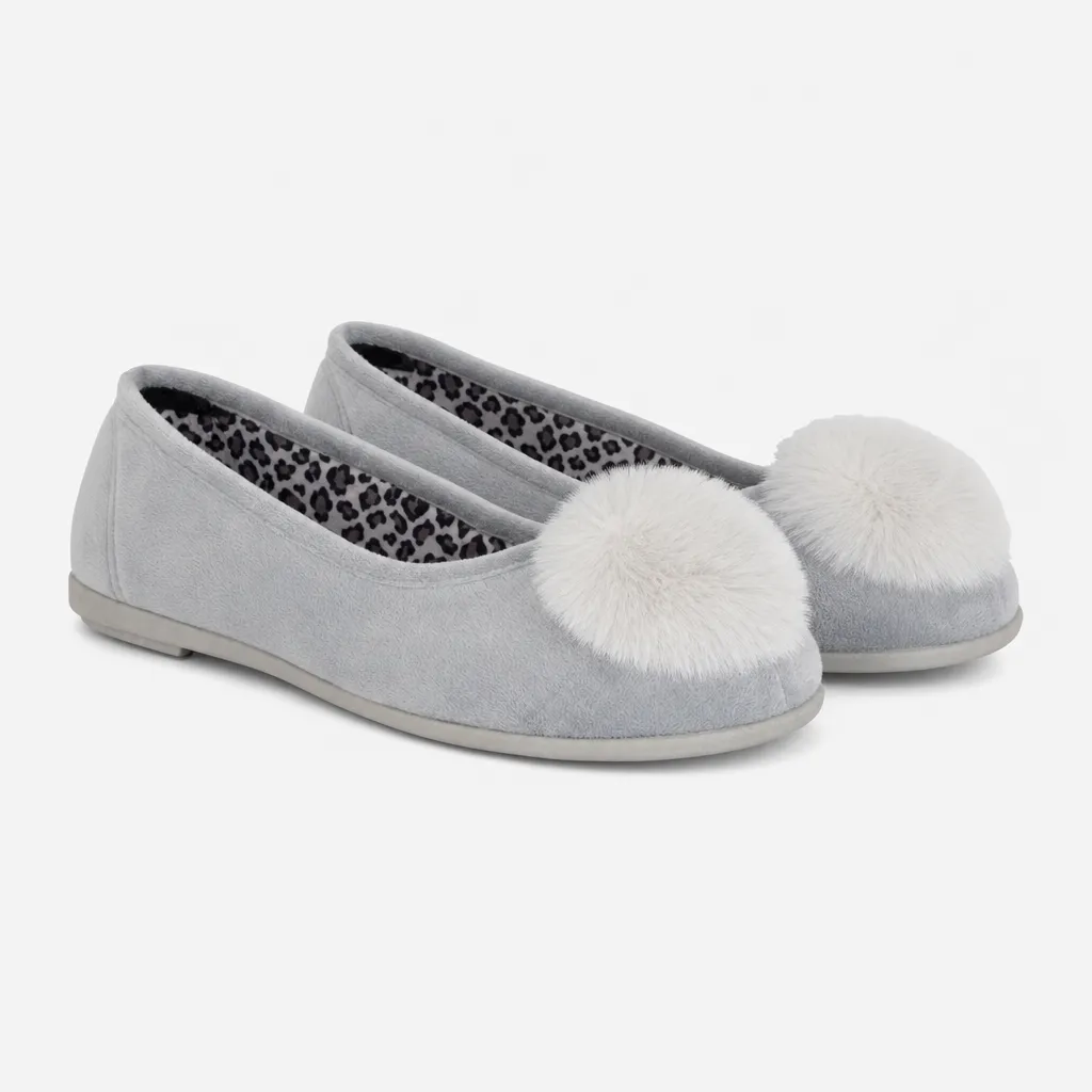 Sleepers JULIE Womens Full Slippers Grey sold by House of Slippers product image thumbnail 2