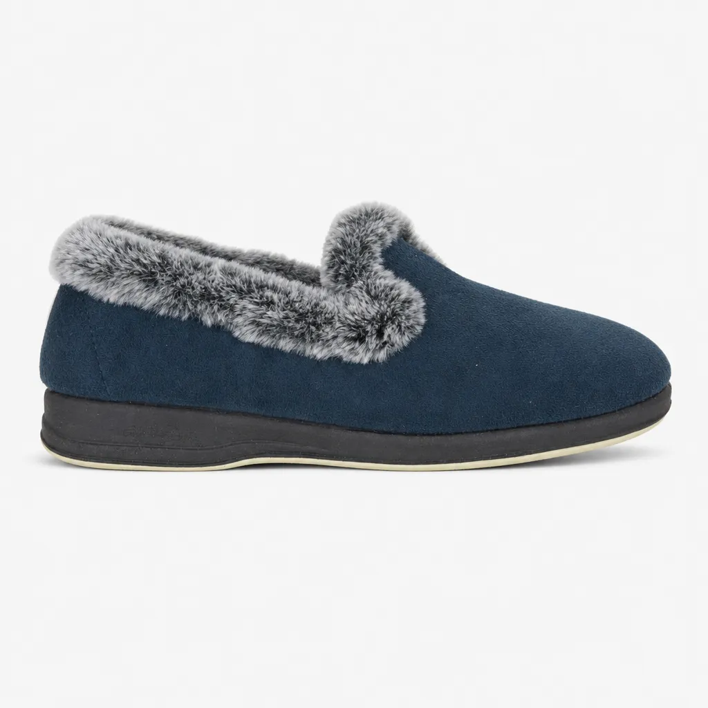 Sleepers MONICA Womens Full Slippers Navy sold by House of Slippers product image thumbnail 4