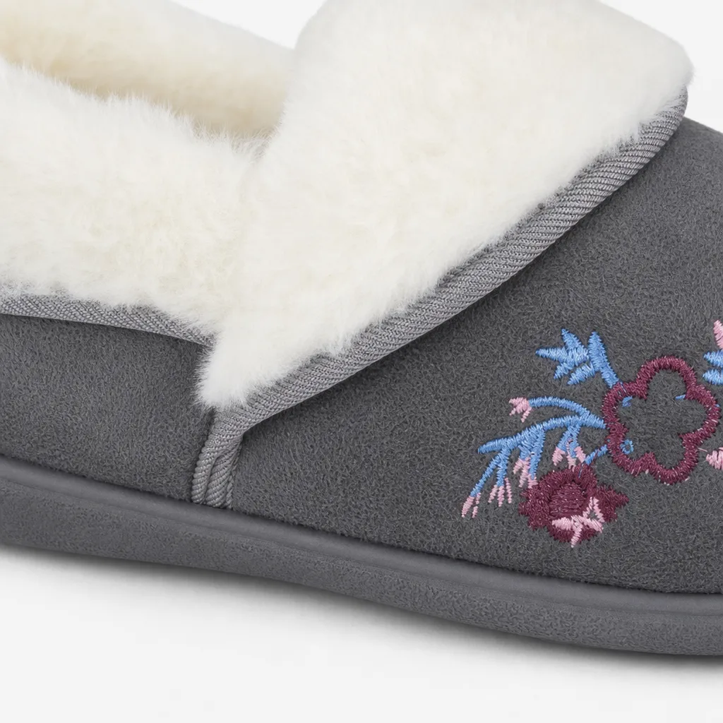Sleepers CLARE Womens Full Slippers Grey sold by House of Slippers product image thumbnail 3
