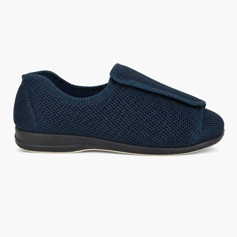 Sleepers TERRY Mens Full Slippers Navy Blue made by Sleepers