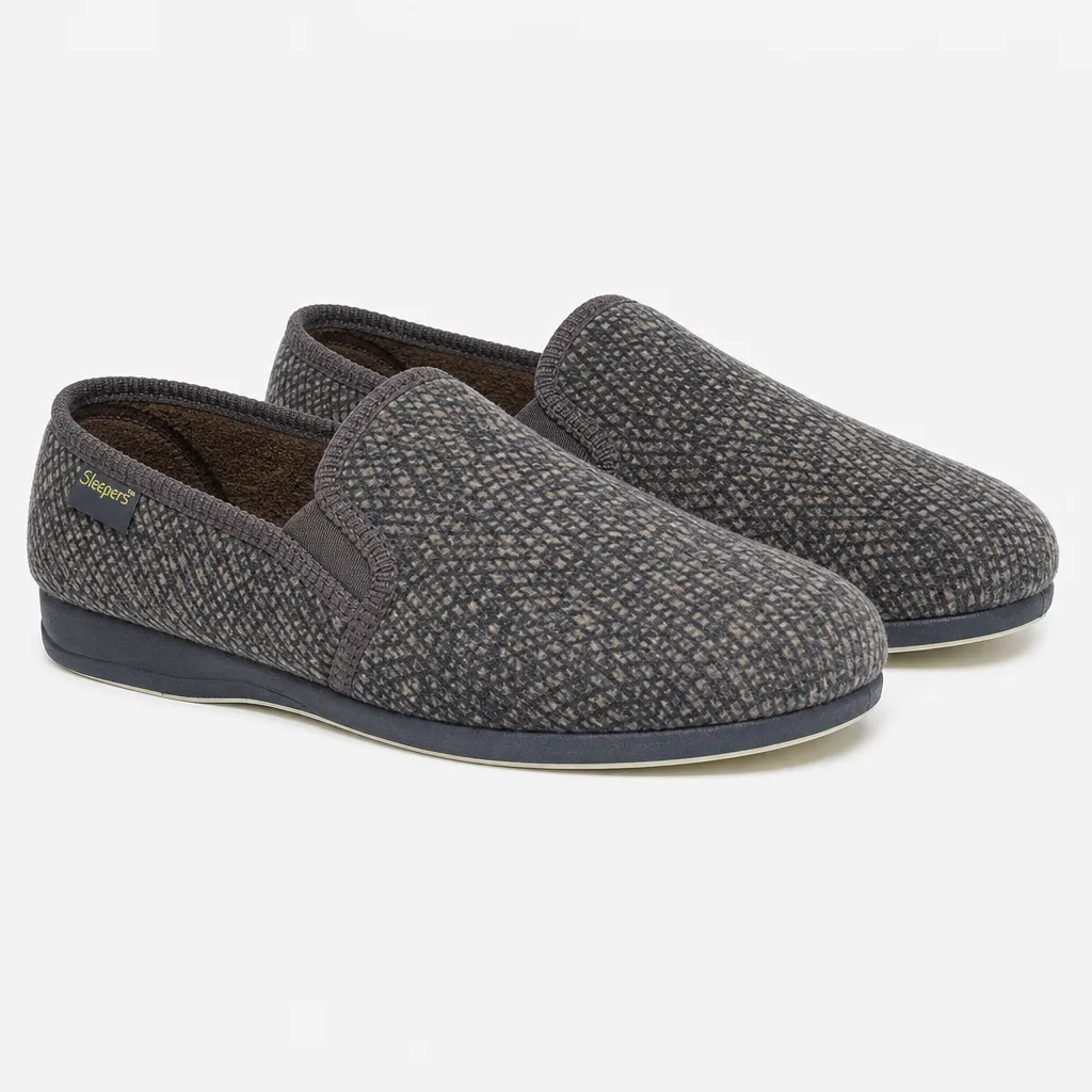 Sleepers JOSEPH Mens Full Slippers Brown Check sold by House of Slippers product image thumbnail 2