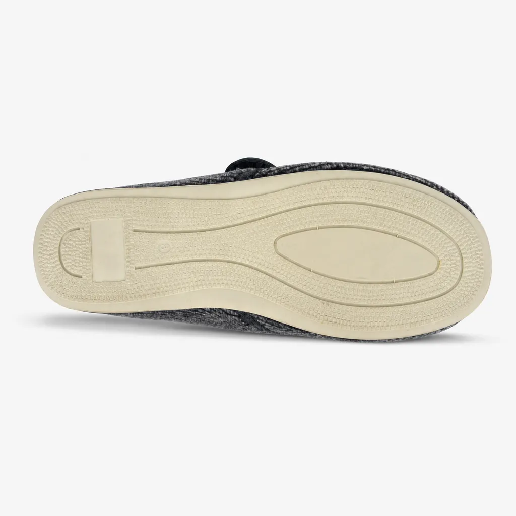 Sleepers WILLIAM Mens Touch Fasten/Velcro Grey Check sold by House of Slippers product image thumbnail 5