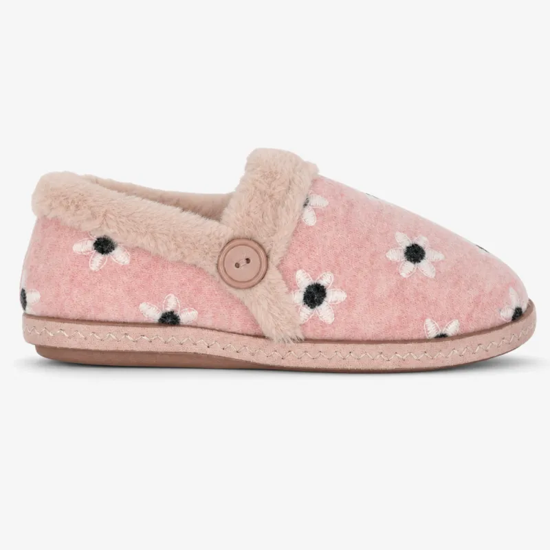 Sleepers TRINA Womens Full Slippers Pink made by Sleepers