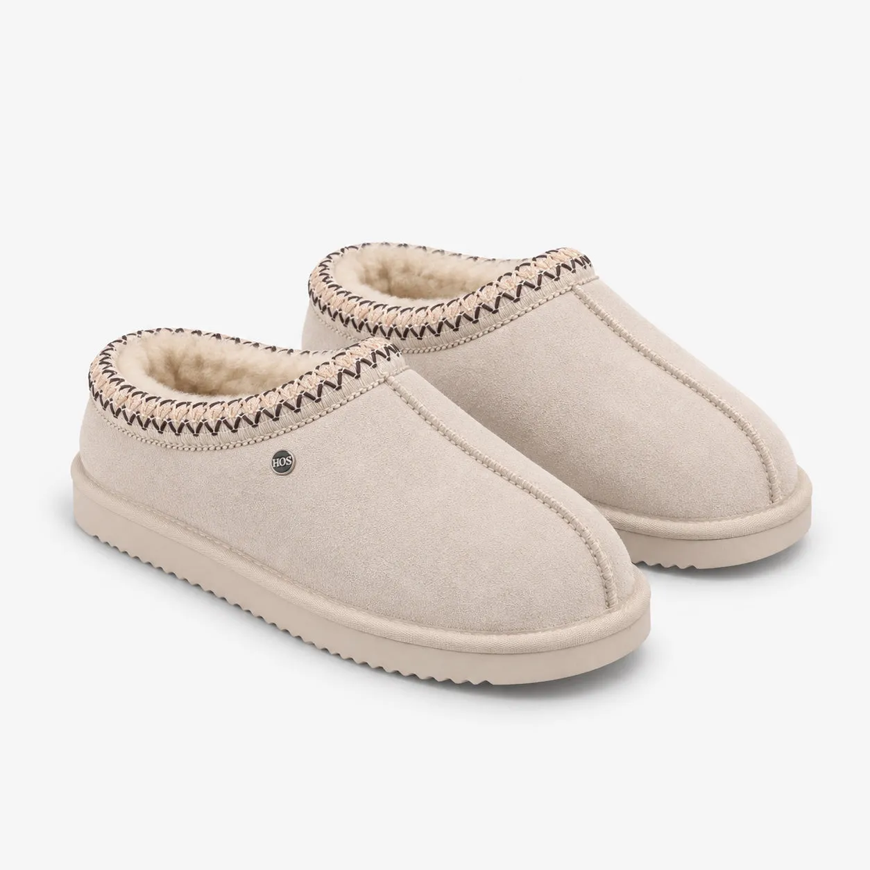 HOS Sheepskin BELLA Womens Mules Stone sold by House of Slippers product image thumbnail 3