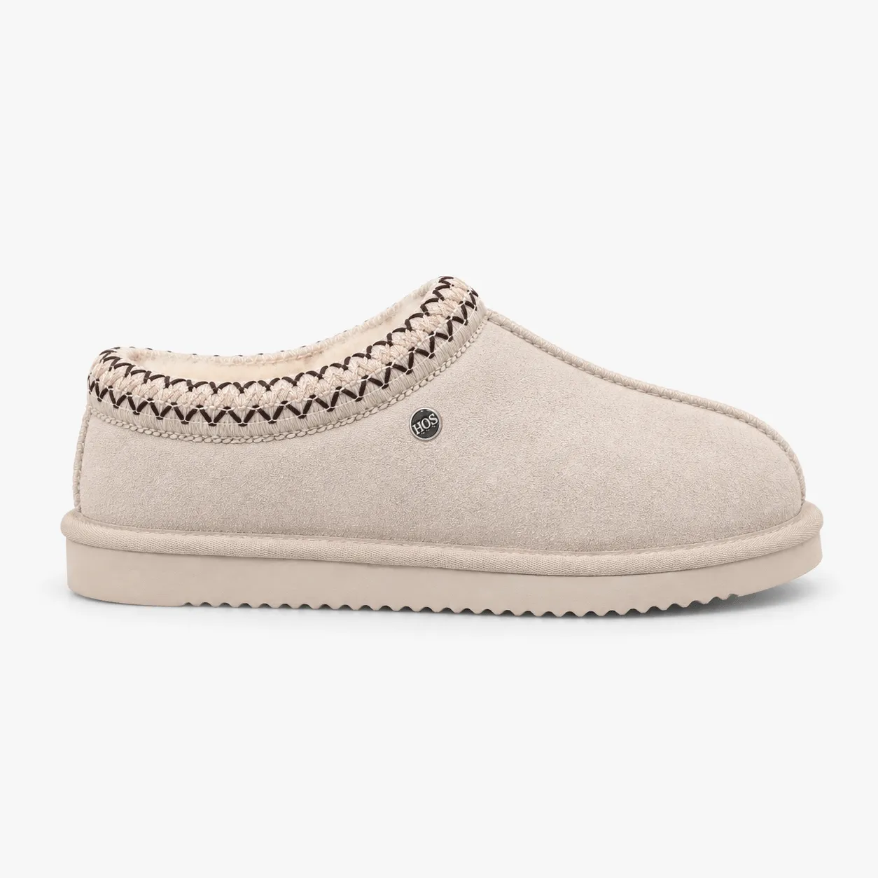 HOS Sheepskin BELLA Womens Mules Stone sold by House of Slippers