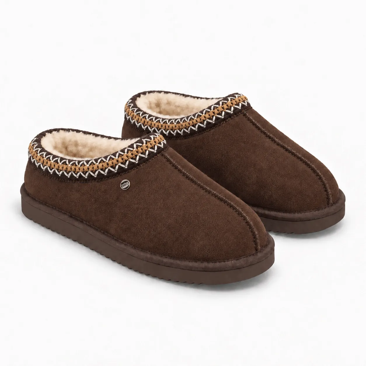 HOS Sheepskin BELLA Womens Mules Espresso sold by House of Slippers product image thumbnail 3