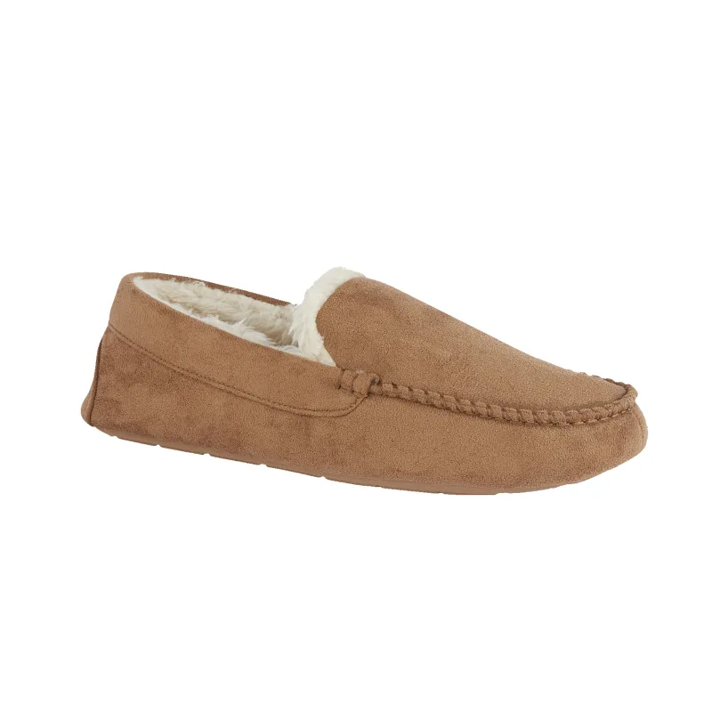 Jo & Joe ALBIE Mens Moccasins Tan made by House of Slippers