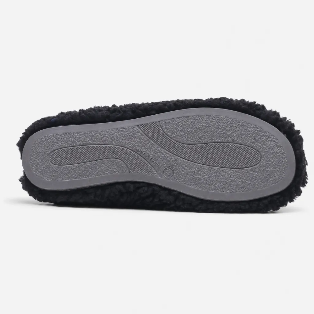 Hush Puppies GOOD TEDDY Mens Mules Black sold by House of Slippers product image thumbnail 4