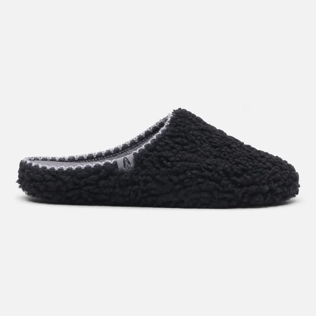 Hush Puppies GOOD TEDDY Mens Mules Black sold by House of Slippers