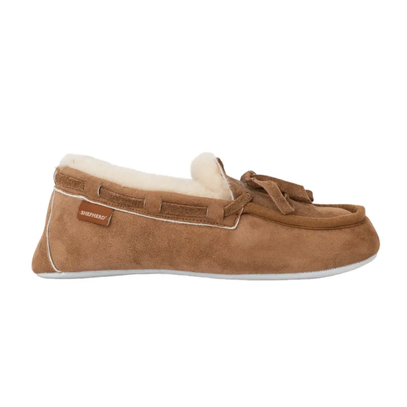 Shepherd DAISY Womens Moccasins Chestnut made by House of Slippers