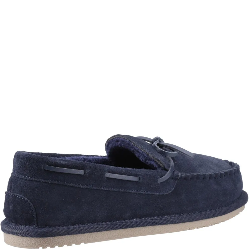 Hush Puppies Abraham Mens Moccasins Navy sold by House of Slippers product image thumbnail 2