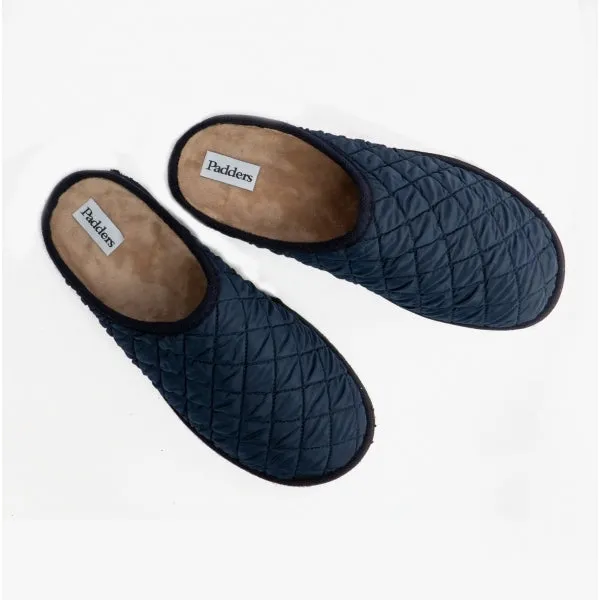 Padders APOLLO Mens (G Fit) Mule Slippers Navy sold by House of Slippers product image thumbnail 2