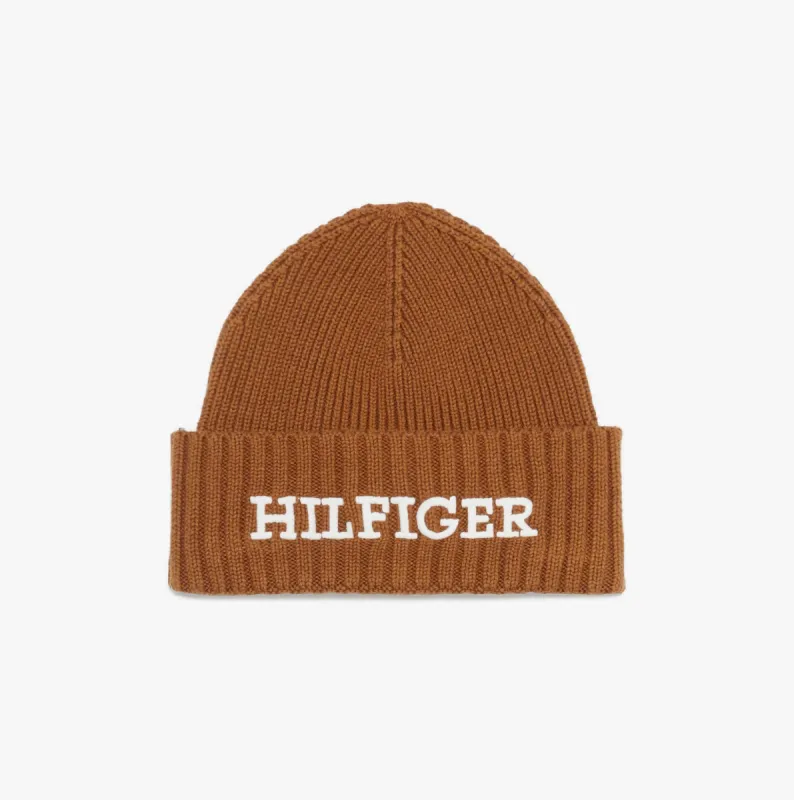 MONOTYPE Mens Beanie Hat Desert Khaki made by Tommy Hilfiger