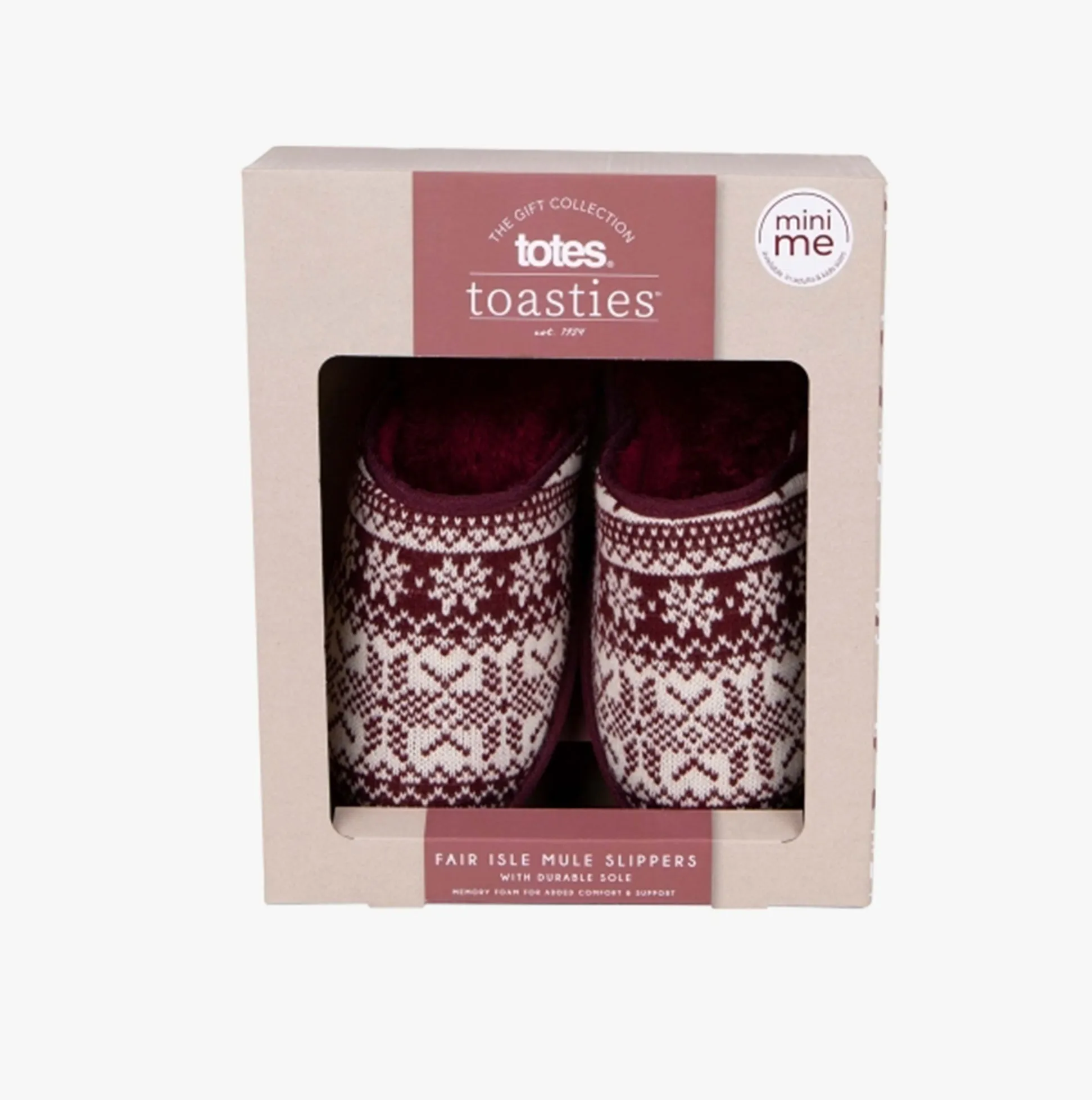 Totes Toasties FAIR ISLE Mens Mule Slippers Multi sold by House of Slippers product image thumbnail 4