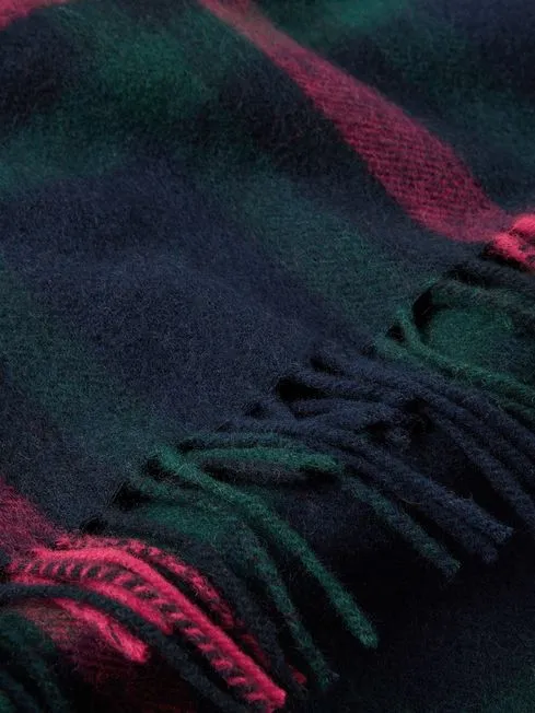 LANGTREE Womens Scarf Navy Pink Check sold by House of Slippers product image thumbnail 5