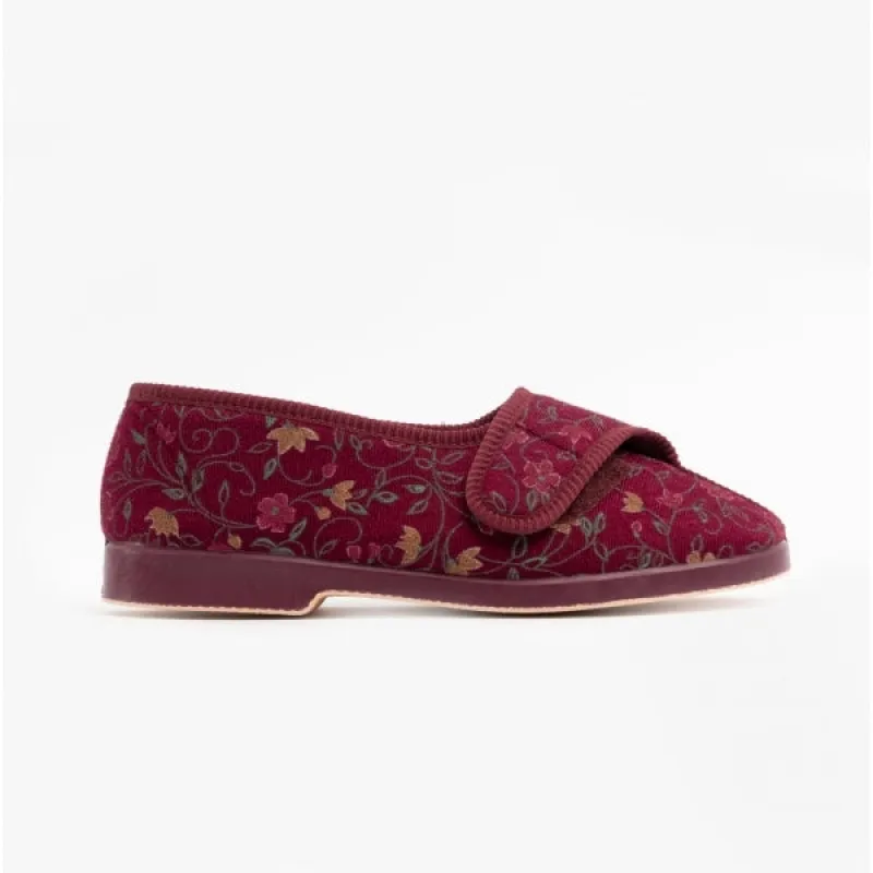 GBS WILMA Womens Slippers Wine sold by House of Slippers