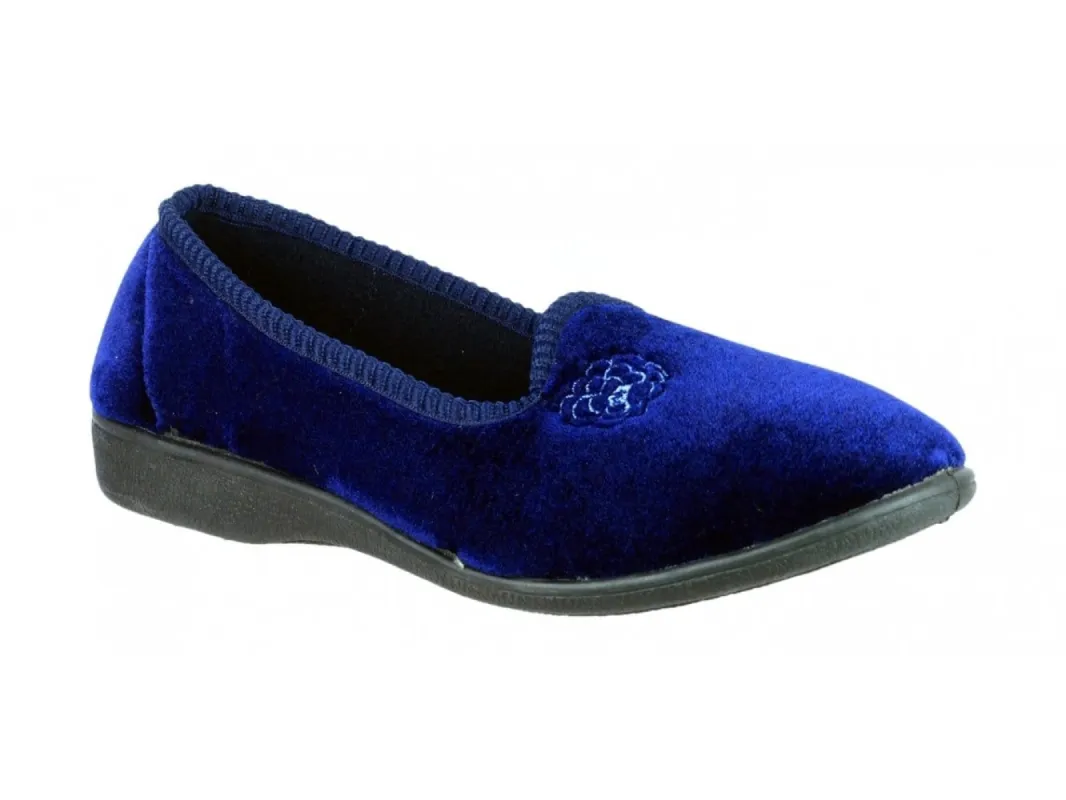 Mirak SIMONE Womens Slippers Navy sold by House of Slippers