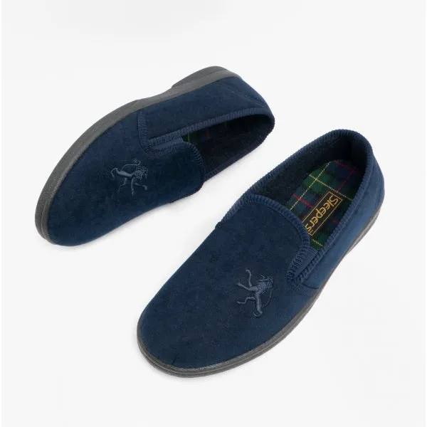 Sleepers FRAZER Mens Full Slippers Navy sold by House of Slippers product image thumbnail 2