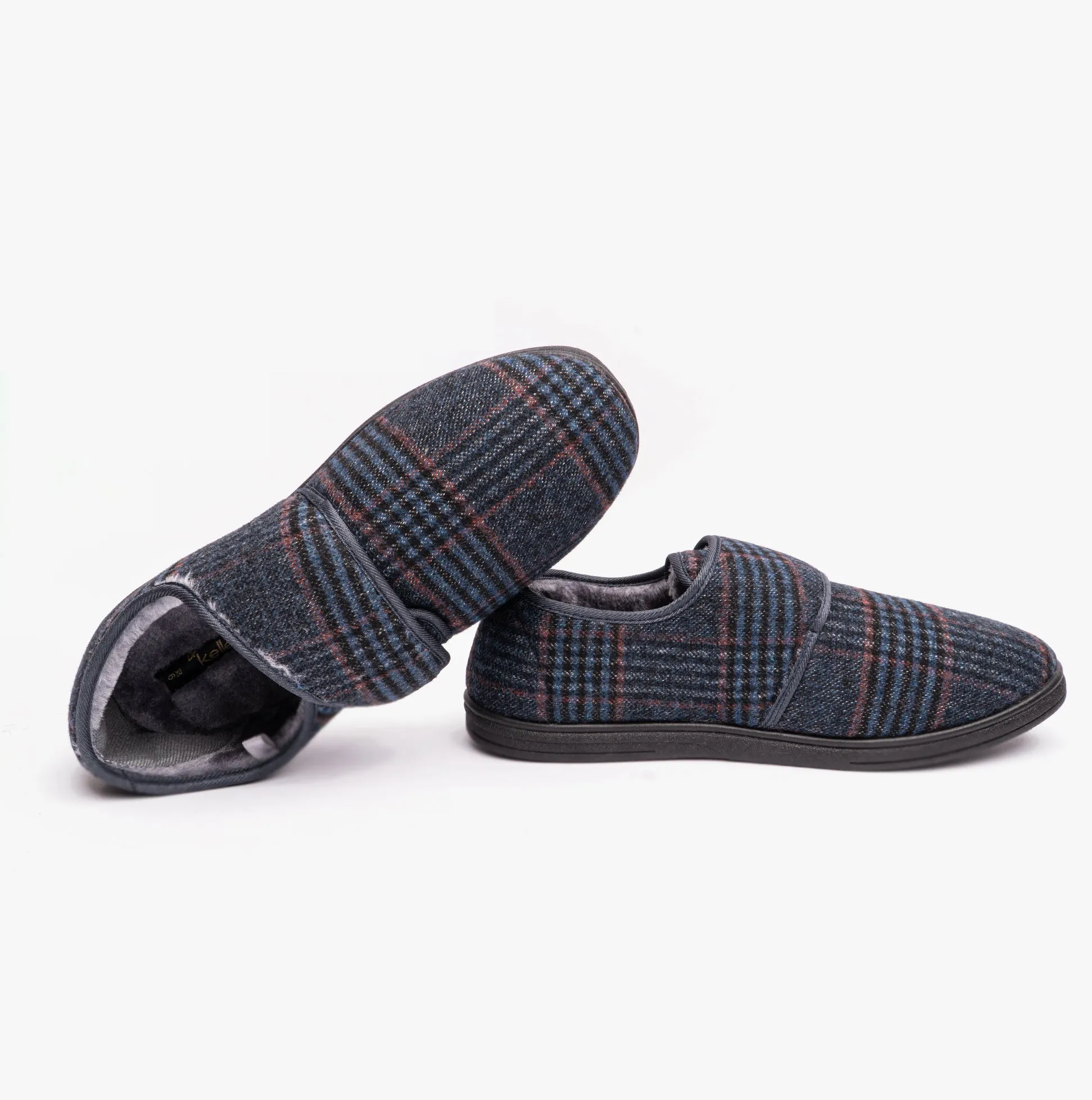 DAVID Mens Full Slippers Navy sold by House of Slippers product image thumbnail 5