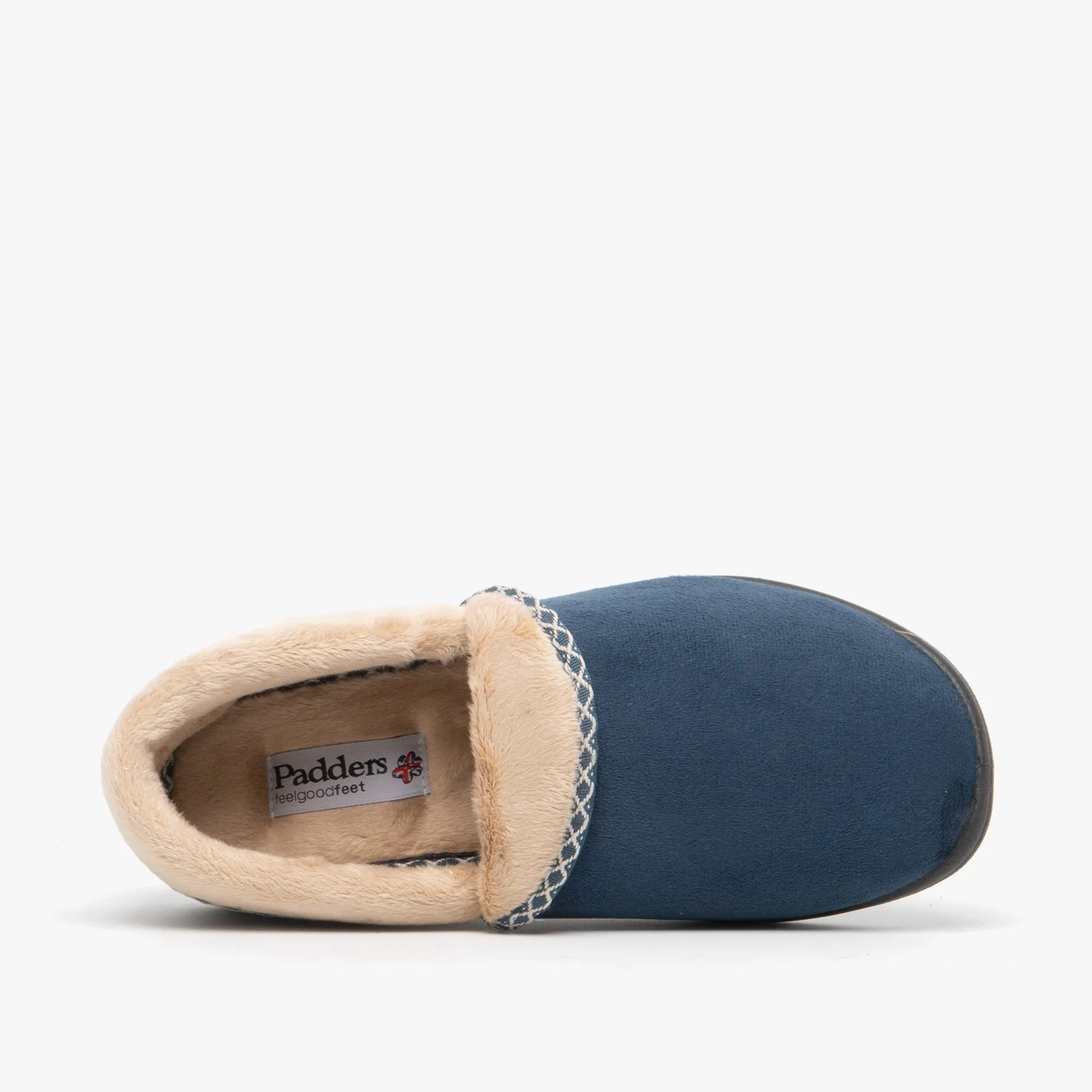 Padders MELLOW Womens (2E Fit) Full Slippers Denim Blue sold by House of Slippers product image thumbnail 5