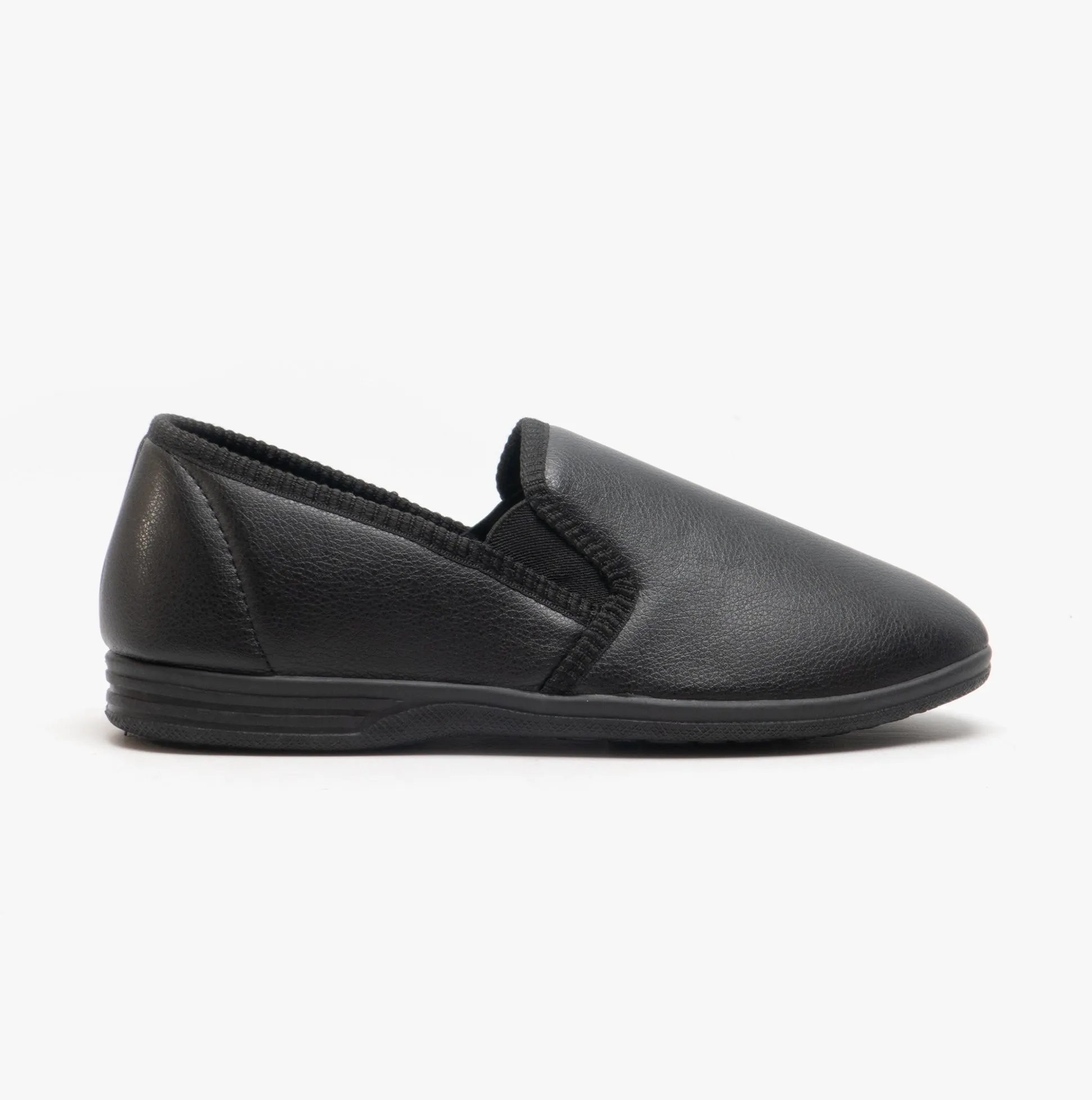 Zedzzz IVOR Mens Full Slippers Black sold by House of Slippers