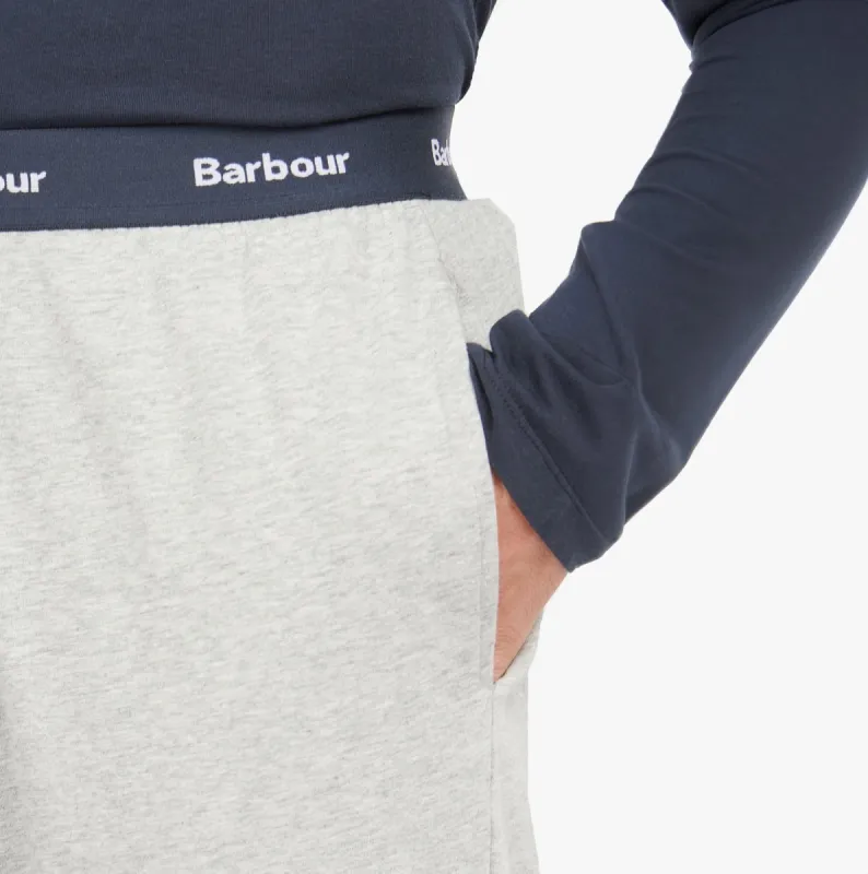 ABBOTT Mens Cotton Trousers Light Grey Marl sold by House of Slippers