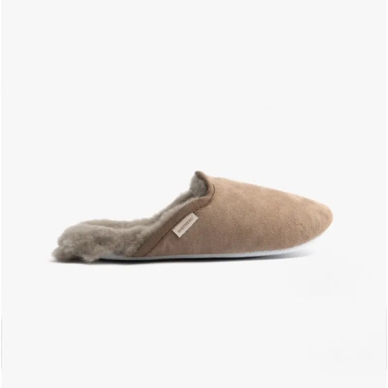 Shepherd CLEO Womens Sheepskin Mules Stone sold by House of Slippers