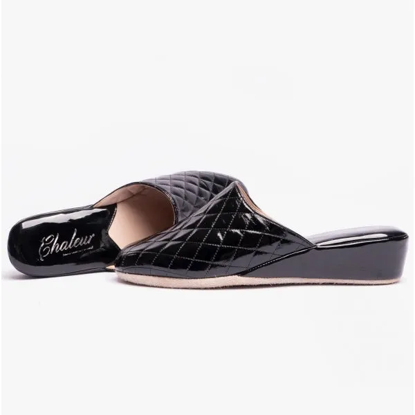 LUCIA Ladies Mule Slippers Black sold by House of Slippers product image thumbnail 4