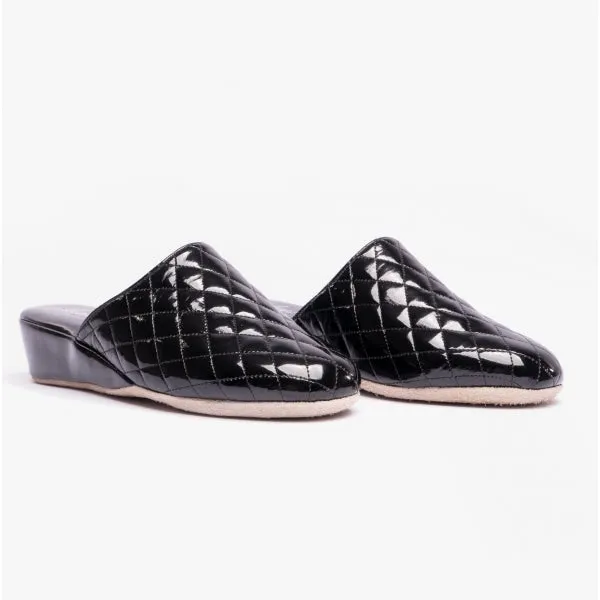 LUCIA Ladies Mule Slippers Black sold by House of Slippers product image thumbnail 2