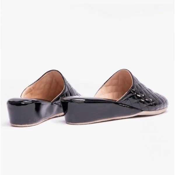 LUCIA Ladies Mule Slippers Black sold by House of Slippers product image thumbnail 3