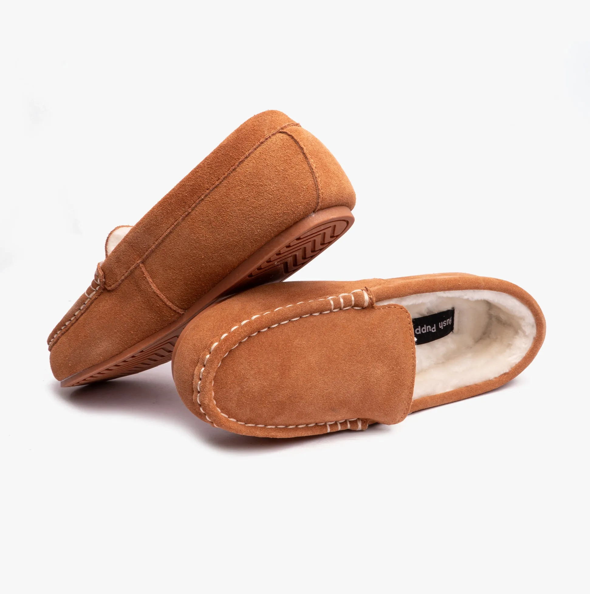 Hush Puppies ANNIE MOCASSIN Classic Womens Slippers Tan sold by House of Slippers product image thumbnail 5