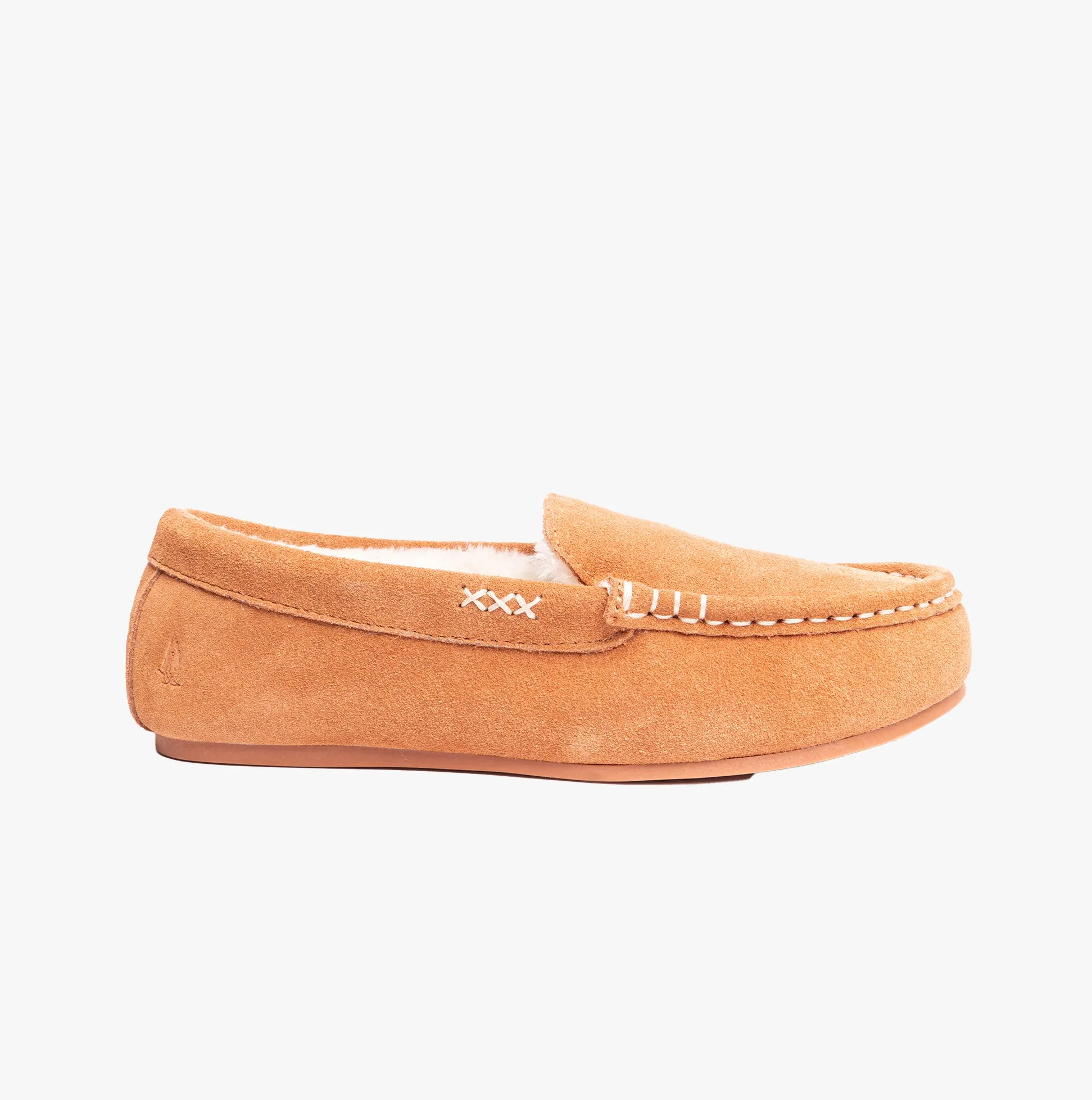 Hush Puppies ANNIE MOCASSIN Classic Womens Slippers Tan sold by House of Slippers