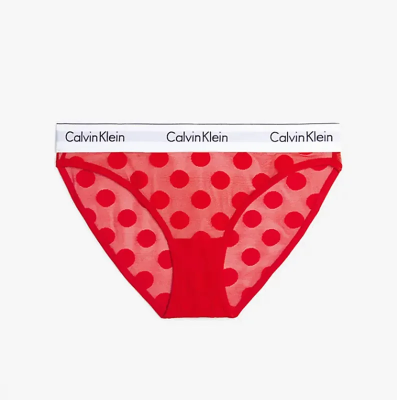 Calvin Klein BIKINI XAT Womens Bikini Rouge made by Calvin Klein