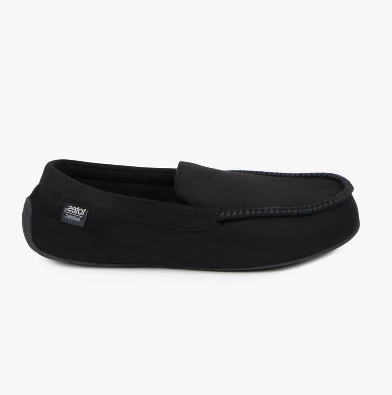 PILLOWSTEP DRIVINGS Mens Moccasin Slippers Black sold by House of Slippers