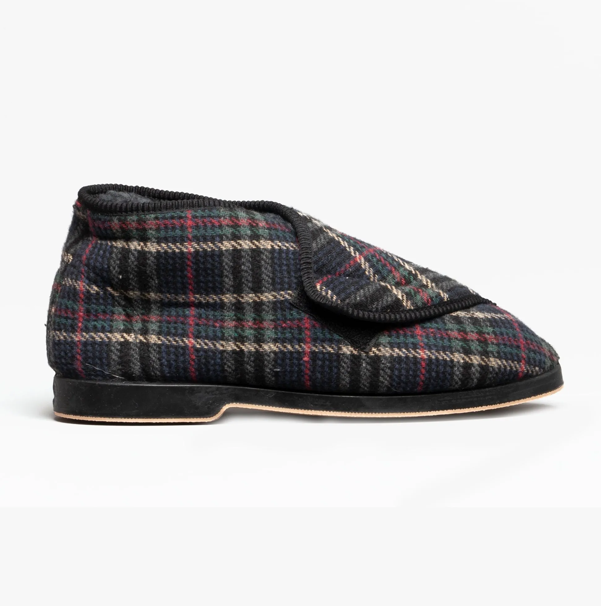 GBS WILLIAM Mens Boot Slippers Check sold by House of Slippers