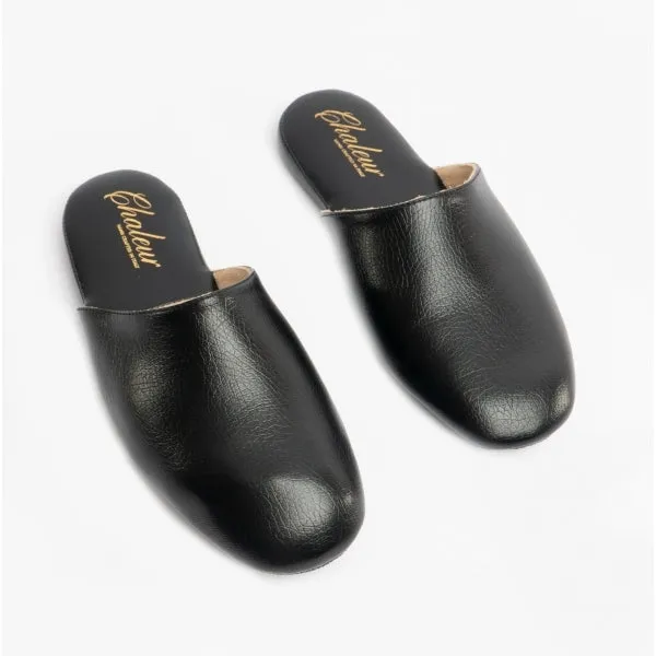 Chaleur MATTEO Mens Luxury Slipper Travel Set Black sold by House of Slippers product image thumbnail 3