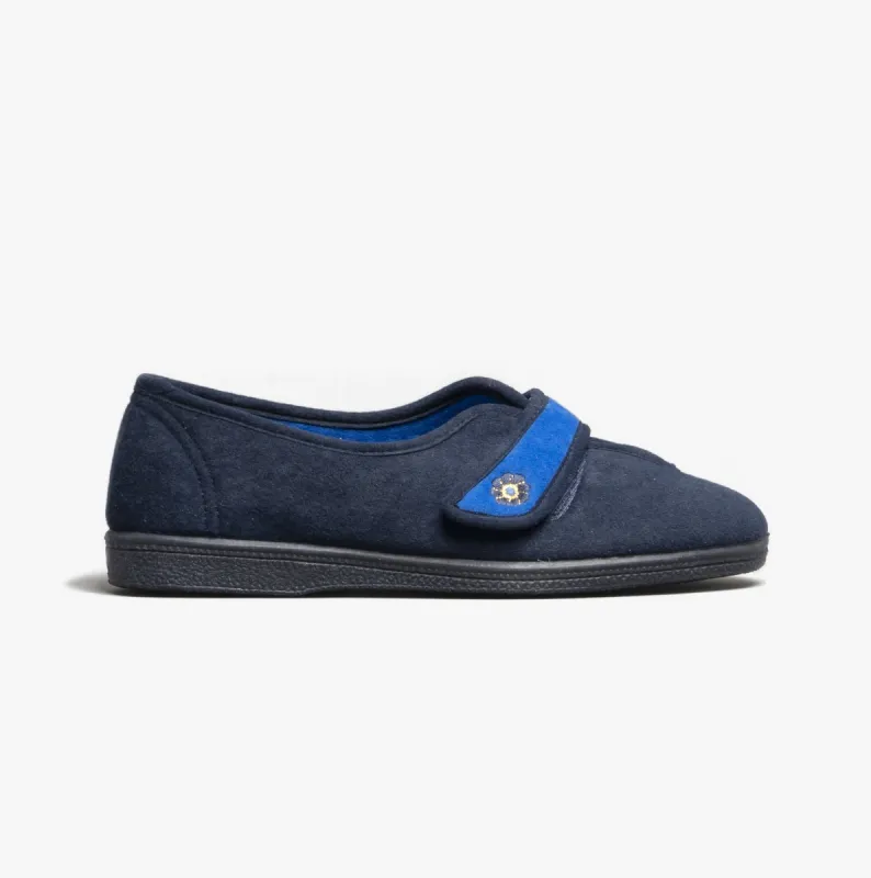 Mirak ANDREA Womens Slippers Navy sold by House of Slippers