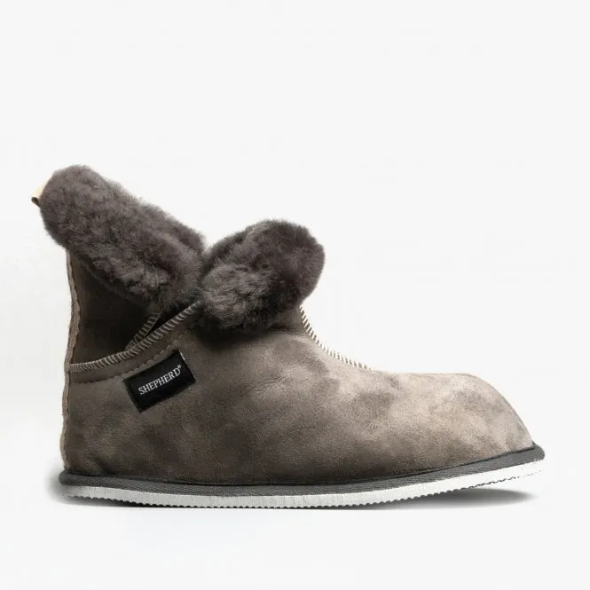 Shepherd BELLA Womens Sheepskin Slipper Boots Asphalt sold by House of Slippers