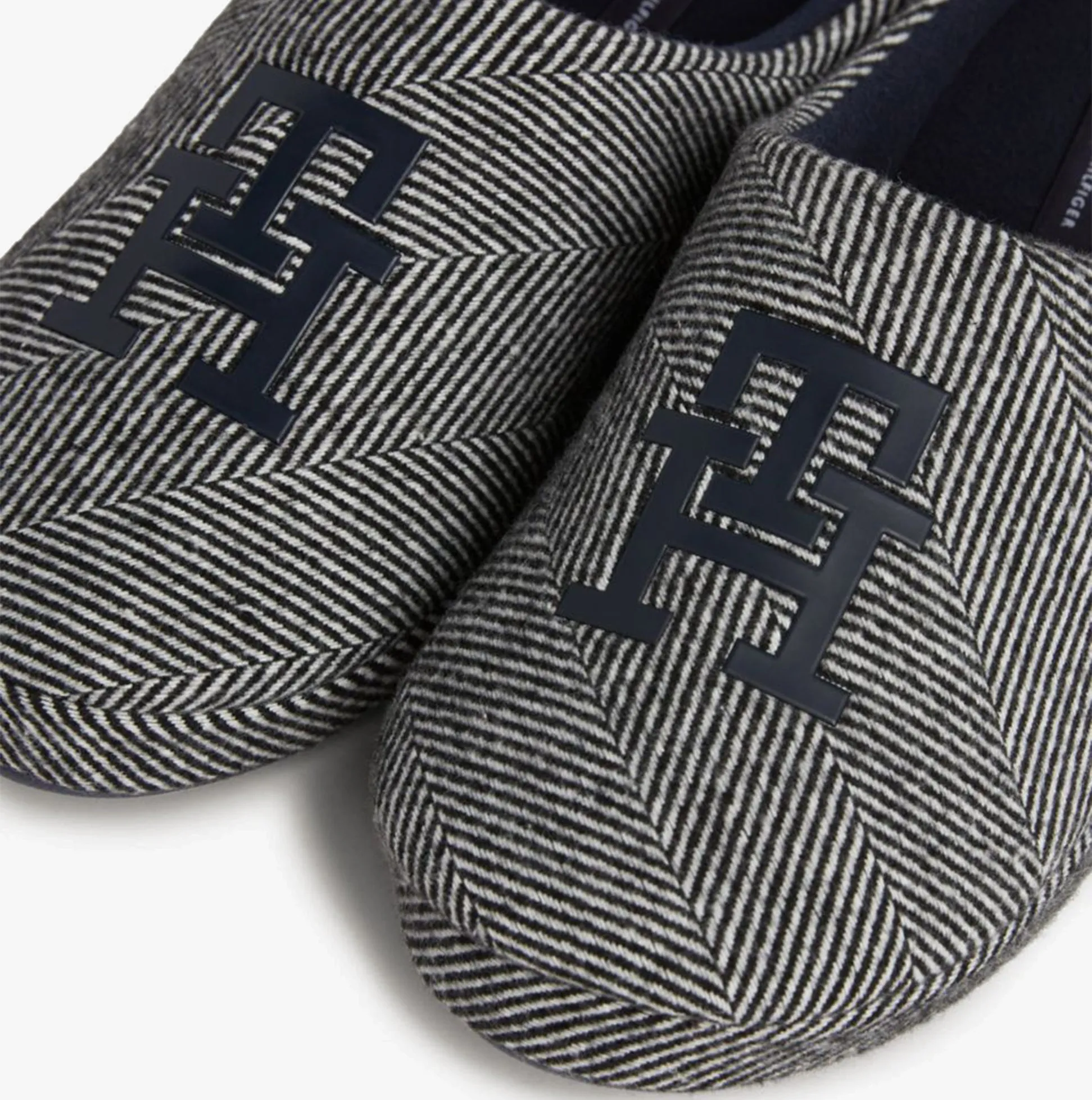 Tommy Hilfiger HERRINGBONE HOME Mens Slippers Black sold by House of Slippers product image thumbnail 2