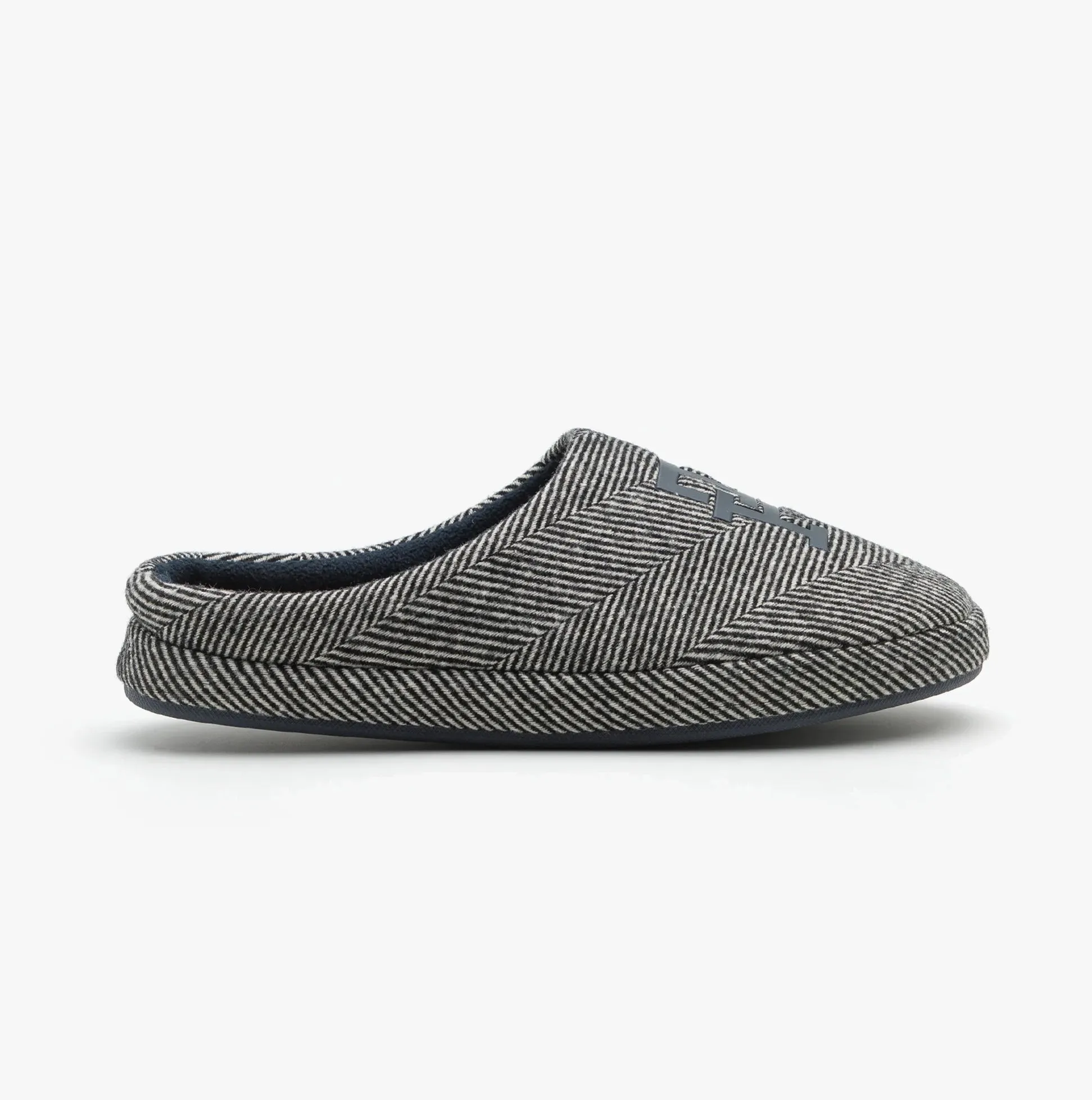 Tommy Hilfiger HERRINGBONE HOME Mens Slippers Black sold by House of Slippers