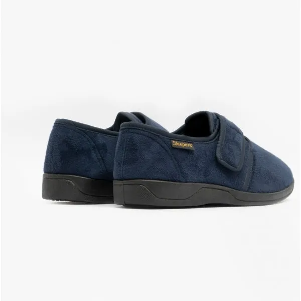 Sleepers TOM Mens Full Slippers Navy Blue sold by House of Slippers product image thumbnail 5