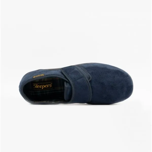 Sleepers TOM Mens Full Slippers Navy Blue sold by House of Slippers product image thumbnail 4