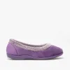 Sleepers JULIA Womens Ballerina Slippers Purple sold by House of Slippers