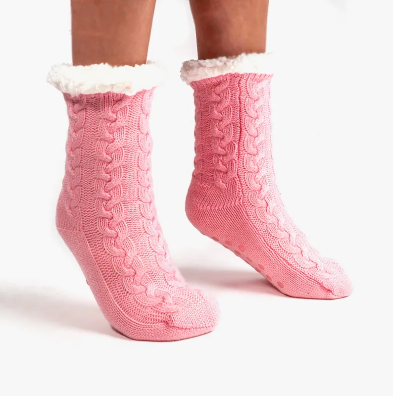 HOS Comfort MELLOW Womens Slipper Socks Pink sold by House of Slippers