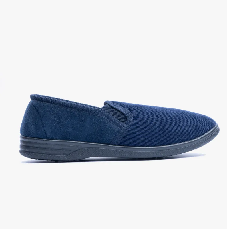 Dr Keller DONNAEL Mens Full Slippers Navy sold by House of Slippers