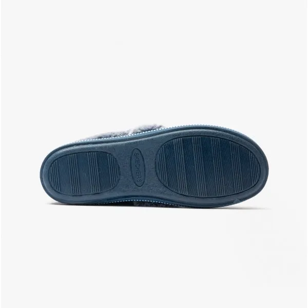 COZY CAMPFIRE TEAM TOASTY Womens Full Slippers Navy sold by House of Slippers product image thumbnail 4