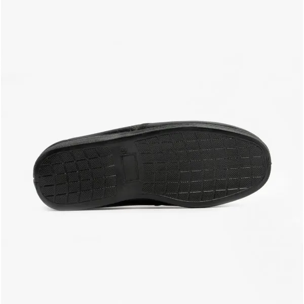 Sleepers HADLEY Mens Leather Slippers Black sold by House of Slippers product image thumbnail 4