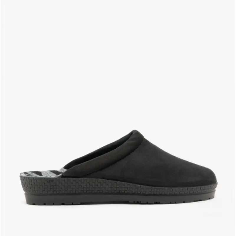 Rohde 2291-90 Womens Slippers Black sold by House of Slippers