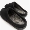 CLIFF Mens Mule Slippers Black sold by House of Slippers