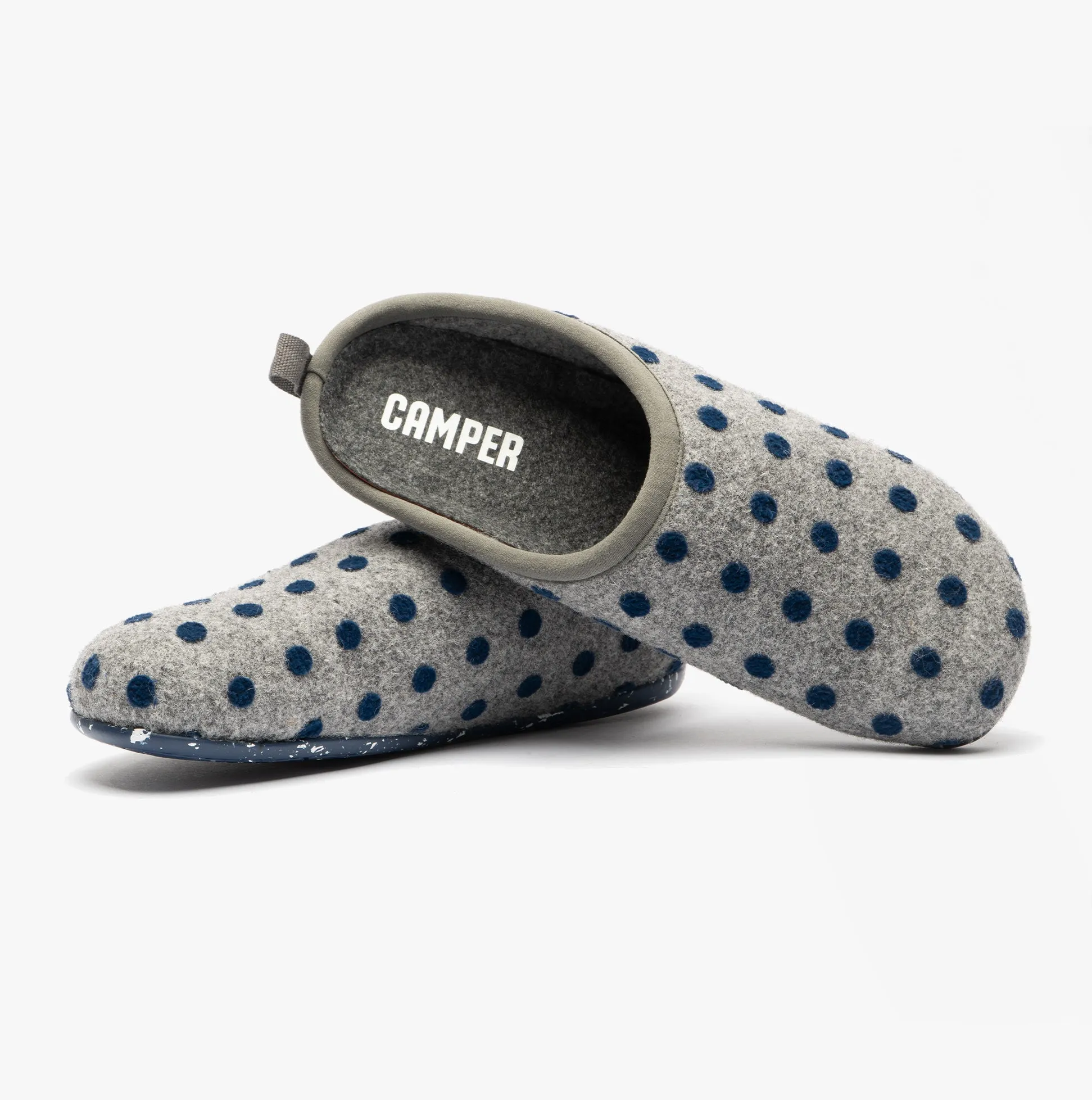 Camper WABI Womens Mule Slippers Grey/Blue sold by House of Slippers product image thumbnail 2